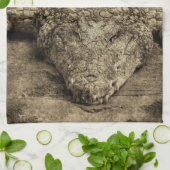 Krokodil Küchentuch (Gefaltet)