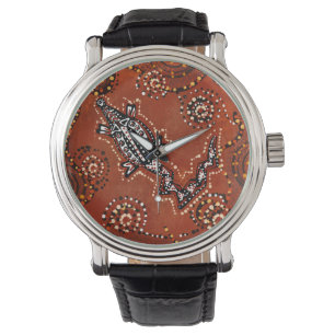 KROKODIL KUNST        ARMBANDUHR