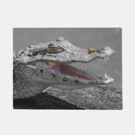 Krokodil lächelnd in Tortuguero - Costa Rica Fußmatte