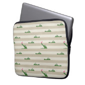 Krokodil Laptopschutzhülle (Vorderseite Links)