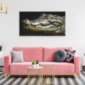 Krokodil Leinwanddruck (Insitu (Wohnzimmer))