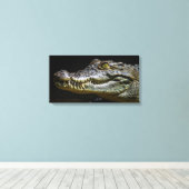 Krokodil Leinwanddruck (Insitu (Holzboden))