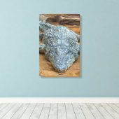 Krokodil Leinwanddruck (Insitu (Holzboden))