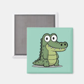 Krokodil Magnet (Vorderseite/Rückseite)