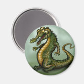 Krokodil Magnet (Vorderseite/Rückseite)