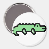 Krokodil Magnet (Vorderseite/Rückseite)