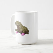 Krokodil mit Krokoschuhen Kaffeetasse (Vorderseite Links)