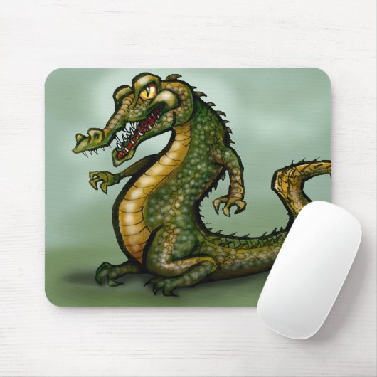 Krokodil Mousepad (Mit Mouse)