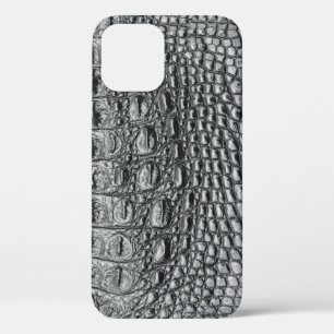 Krokodil Noir: Schwarze Ledermystik Case-Mate iPhone Hülle