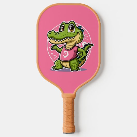 Krokodil Pickleball Schläger (Vorderseite)