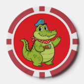 Krokodil Pokerchips (Vorderseite)