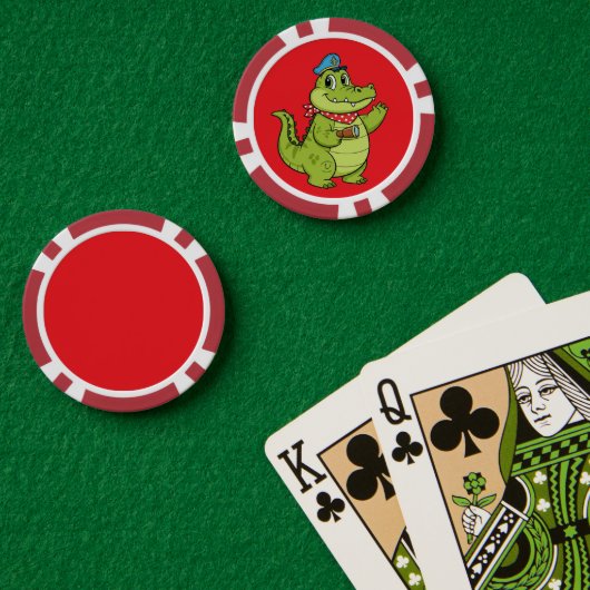 Krokodil Pokerchips (Pokertisch (doppelt))