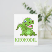 Krokodil Postkarte (Stehend Vorderseite)