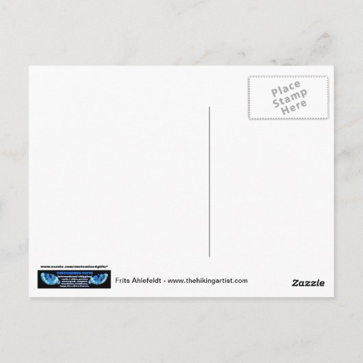 Krokodil Postkarte (Rückseite)