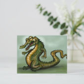 Krokodil Postkarte (Stehend Vorderseite)