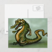 Krokodil Postkarte (Vorne/Hinten)