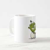Krokodil schlüpft aus einem Ei Kaffeetasse (Vorderseite Links)