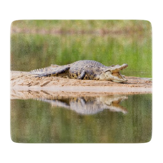 Krokodil Schneidebrett (Vorderseite)