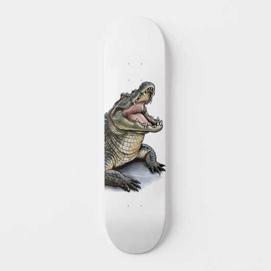 Krokodil Skateboard (Vorderseite)