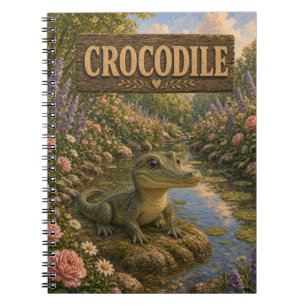Krokodil Süßes Baby-Geschichtenbuch-Nursery-Tier Notizblock