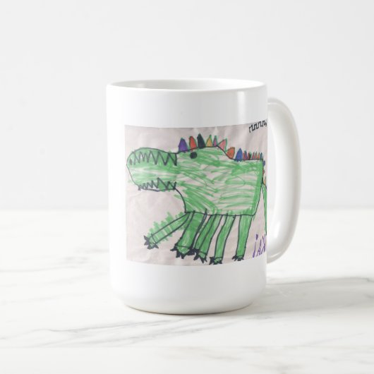 Krokodil-Tasse durch DesginsByKai Kaffeetasse (VorderseiteRechts)