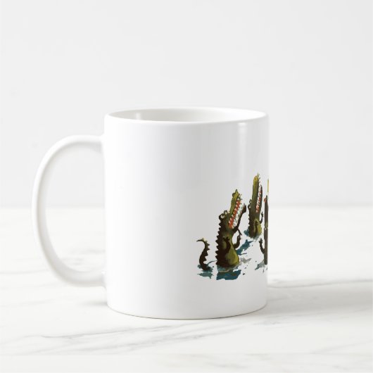 Krokodil-Tassengeschenk lustig Kaffeetasse (Links)