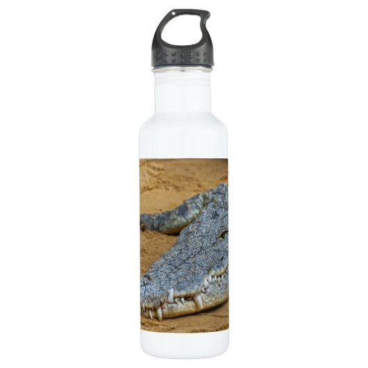 Krokodil Trinkflasche (Vorderseite)