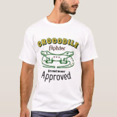 Krokodil-Typografie-Design T-Shirt (Vorderseite)
