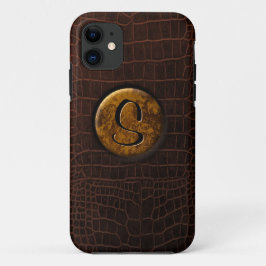 Krokodil und Monogramm Case-Mate iPhone Hülle