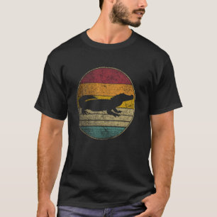 Krokodil - Vintag gestörte Retro-Silhouette 60 T-Shirt
