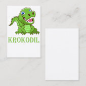 Krokodil Visitenkarte (Vorne/Hinten)