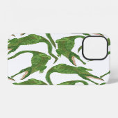 Krokodil Weiß Aquarell-Array iPhone Hülle (Rückseite (Horizontal))