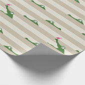 Krokodil-Wrapping-Papier Geschenkpapier (Ecke)