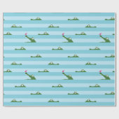 Krokodil-Wrapping-Papier Geschenkpapier (Flach)