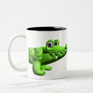 Krokodil Zweifarbige Tasse
