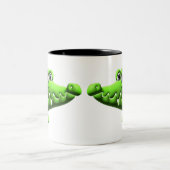 Krokodil Zweifarbige Tasse (Mittel)