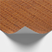 Krokodilalligatorenledertextur nah geschenkpapier (Ecke)