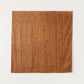 Krokodilalligatorenledertextur nah wandteppich (Vorderseite (Horizontal))