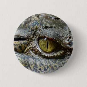 Krokodilaugengesicht Tier individuell anpassen DIY Button