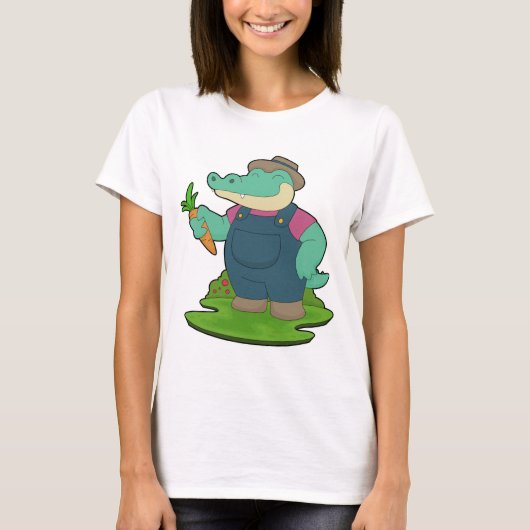 Krokodilbauer Karottenfarm T-Shirt (Vorderseite)