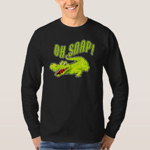 Krokodile Alligator Design Oh Snap Zoo T-Shirt