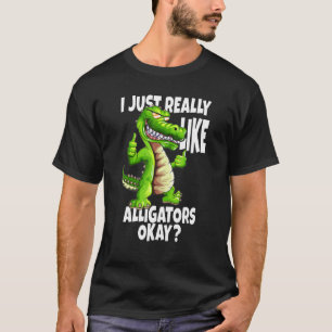 Krokodile-Alligatoren, ich mag Alligatoren T-Shirt