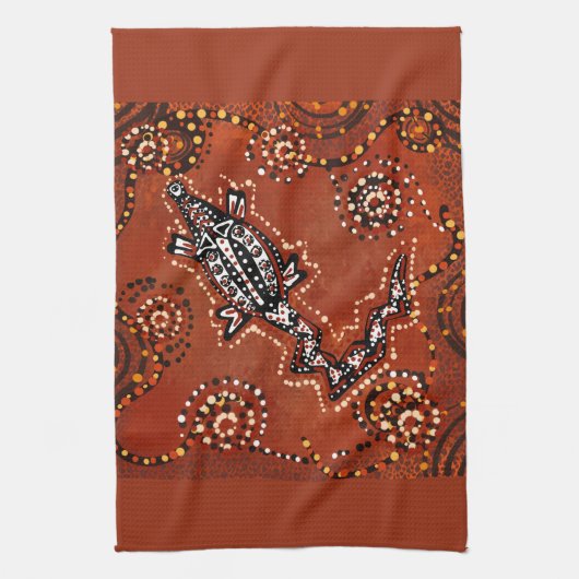 KROKODILE ART GESCHIRRTUCH (Vertikal)