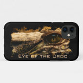 Krokodile Augen, Reptil, Wildtiere, Tierart Case-Mate iPhone Hülle (Rückseite (Horizontal))