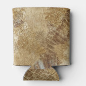 Krokodile Batik-Muster, Stoffstruktur. Dosenkühler (Rückseite)