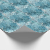 Krokodile Batik: Texturierte Stoffkunst Geschenkpapier (Ecke)