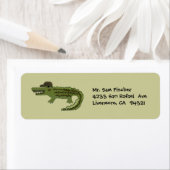 Krokodile Coole Rücksendeadressen-Aufkleber (Insitu)