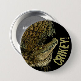 Krokodile Crikey! Button