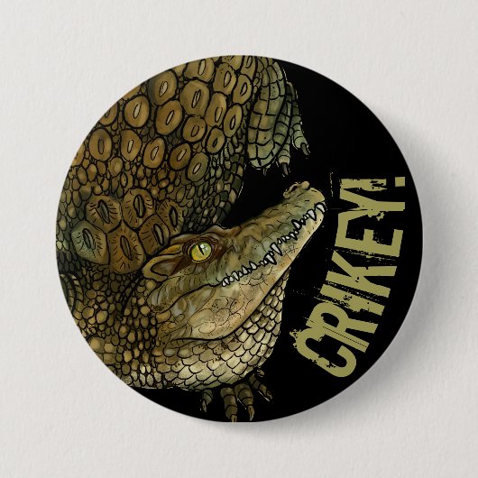 Krokodile Crikey! Button (Vorderseite)