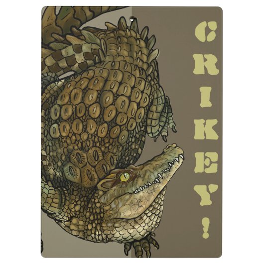 Krokodile Crikey! Klemmbrett (Rückseite)